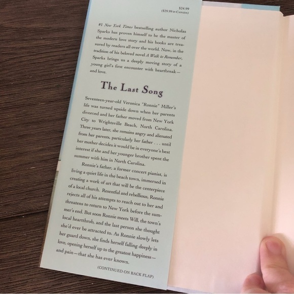 The Last Song by: Nicholas Sparks hardback book - Picture 2 of 7